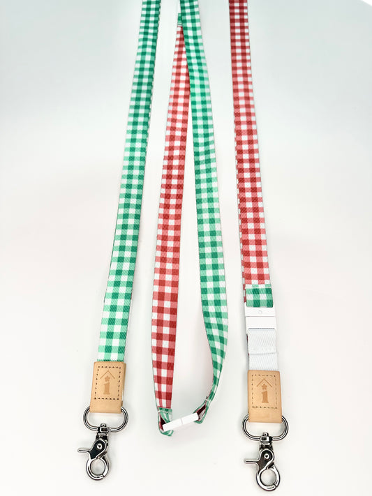 Christmas Gingham 3-in-1 Lanyard