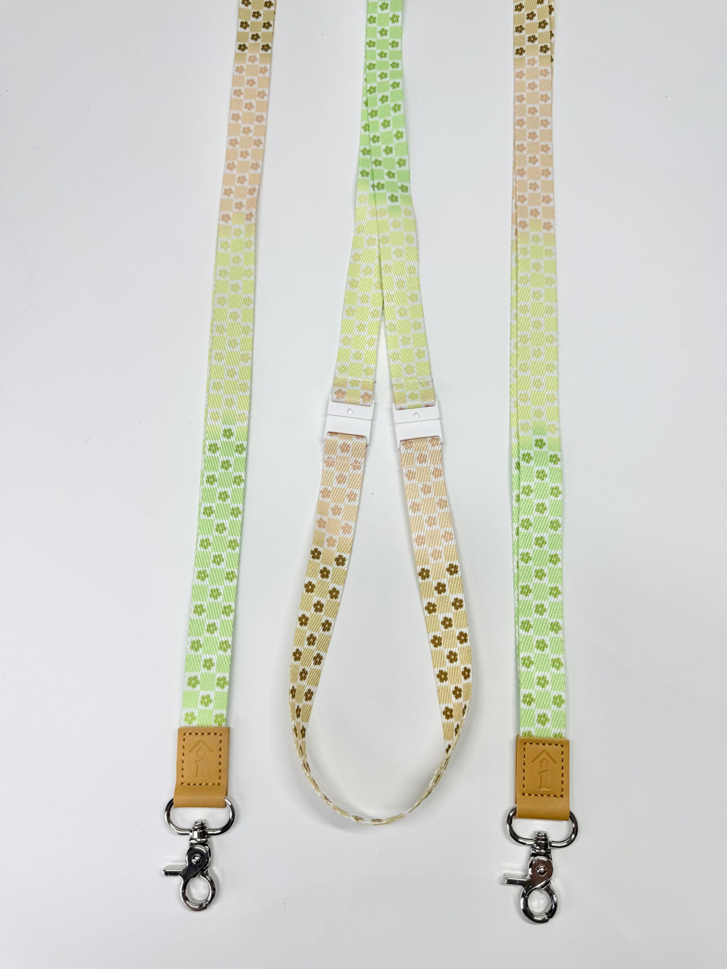 Neutral Ombre Flower Power Lanyard