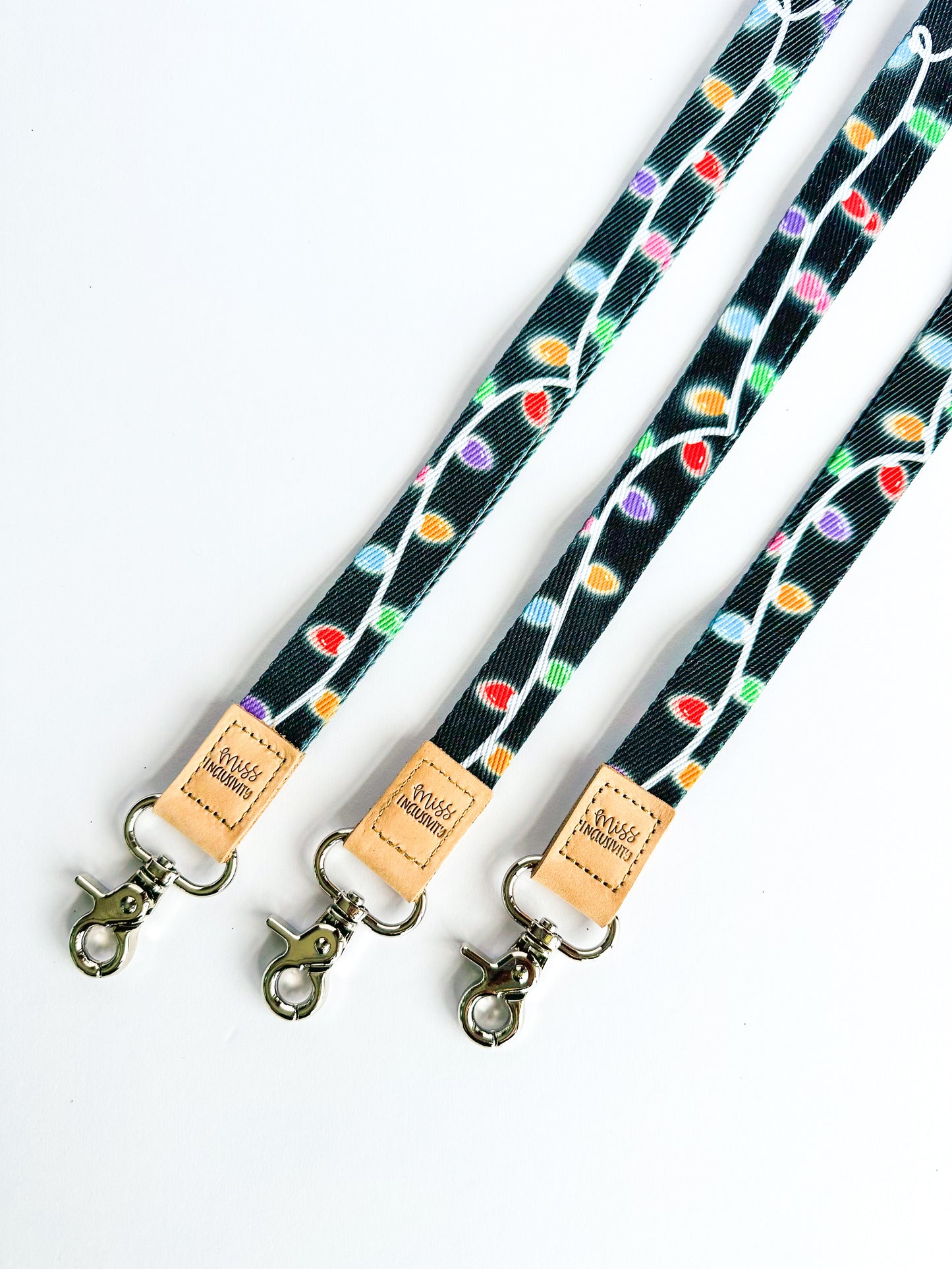 Christmas Lights Lanyard