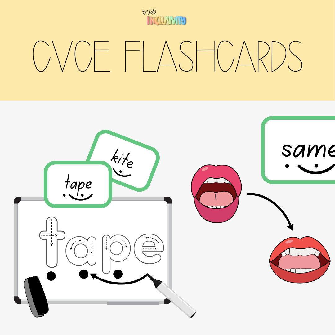 Miss Inclusivity CVCe Flashcards