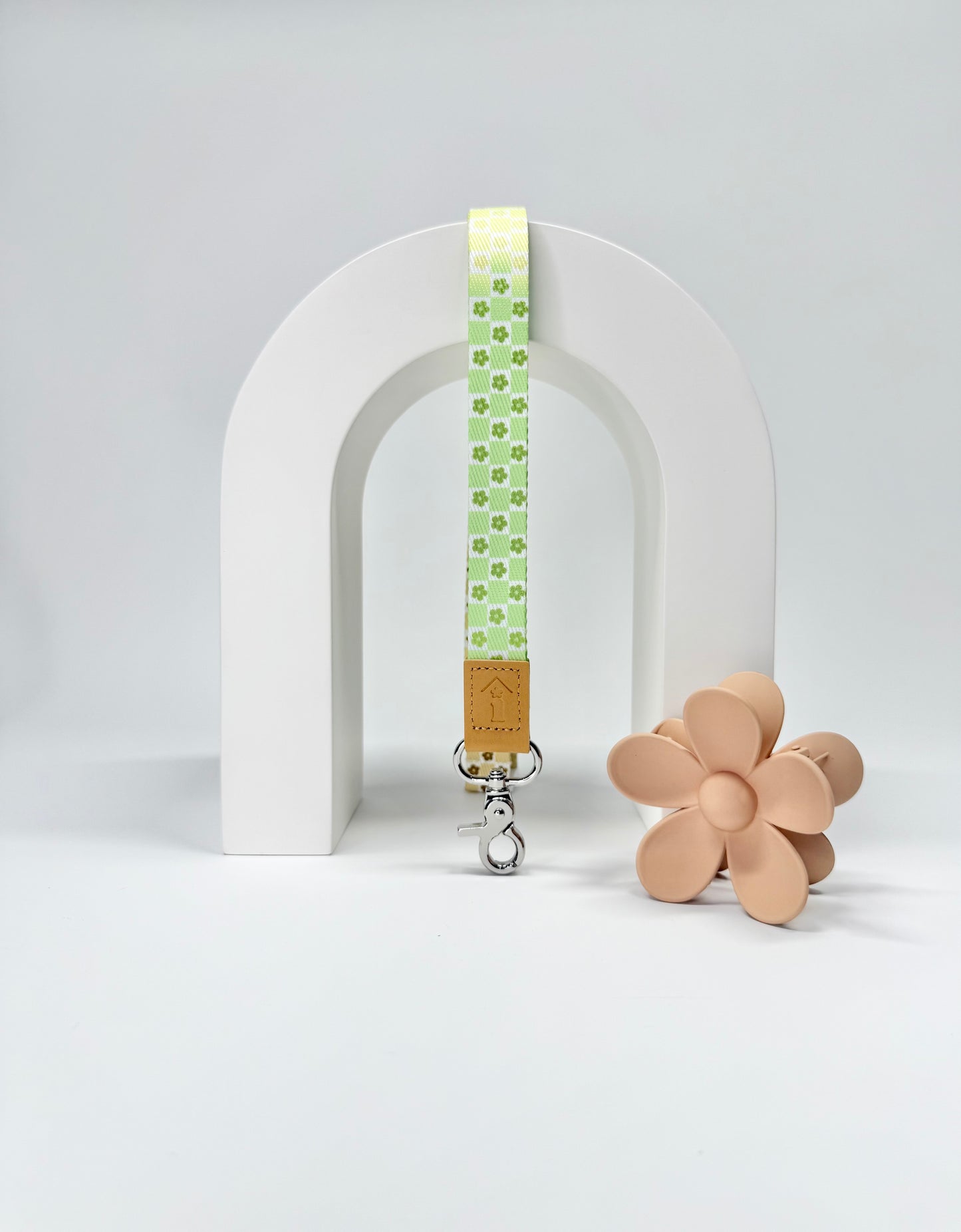 Neutral Ombre Flower Power Lanyard