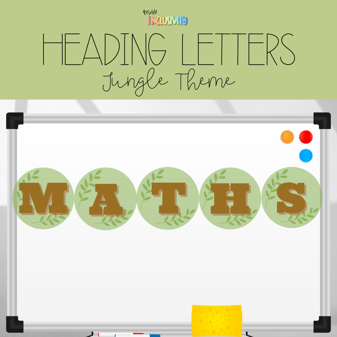 Jungle Heading Letters