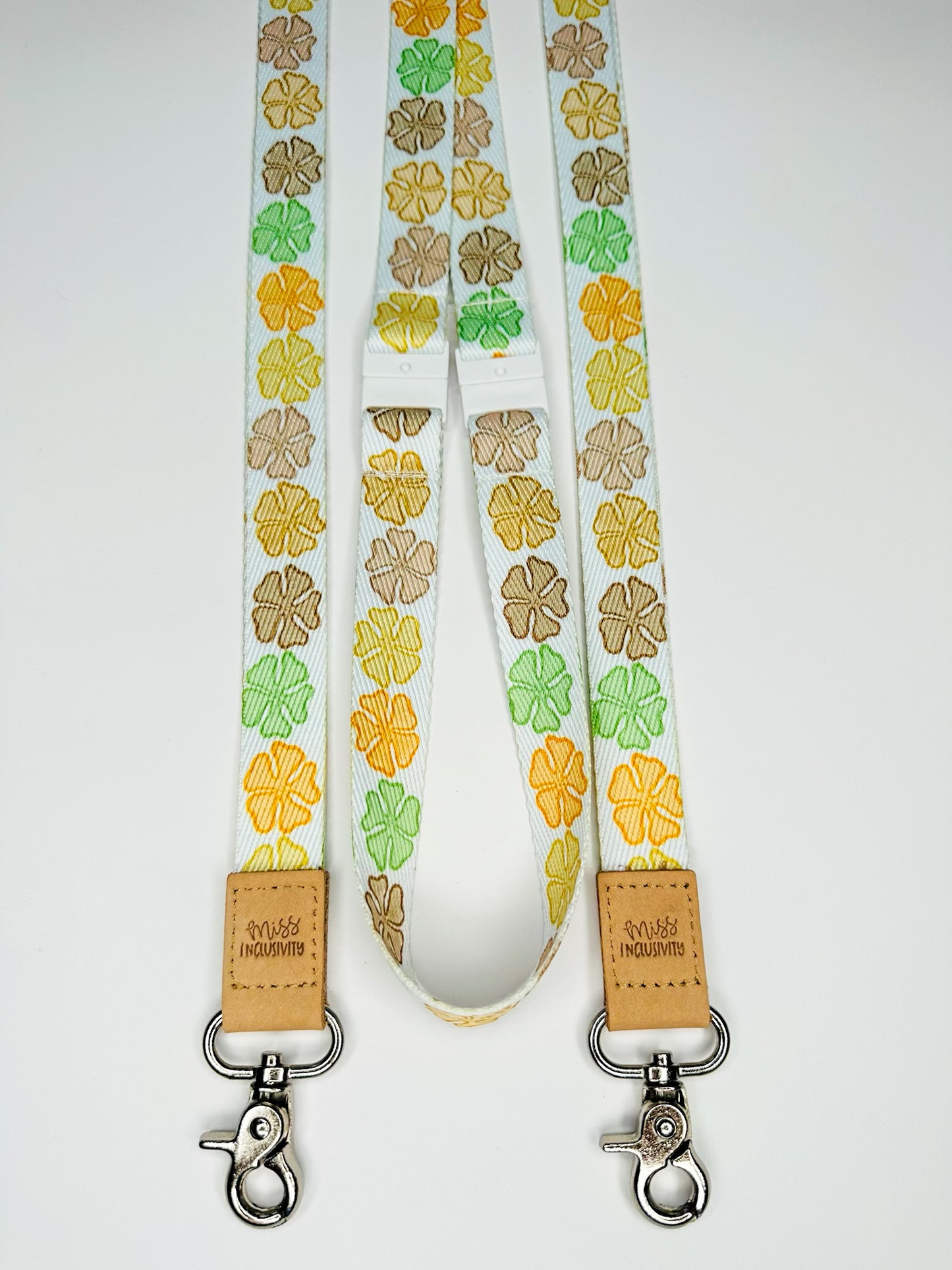 Neutral Hibiscus Haven Lanyard