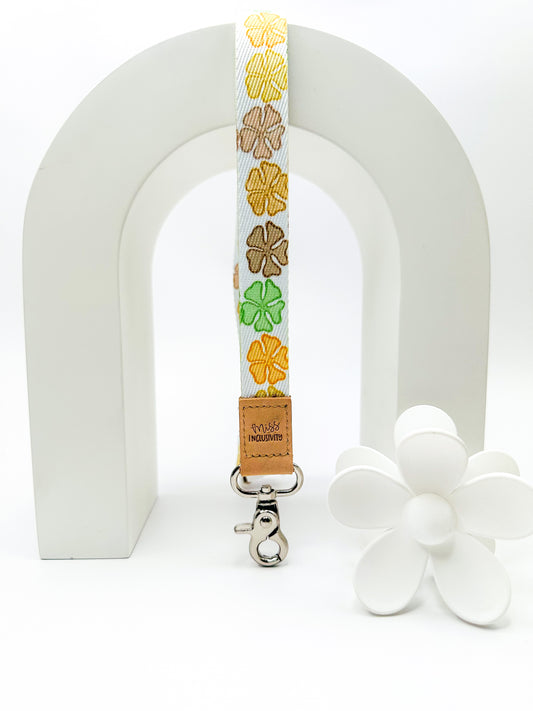 Neutral Hibiscus Haven Lanyard