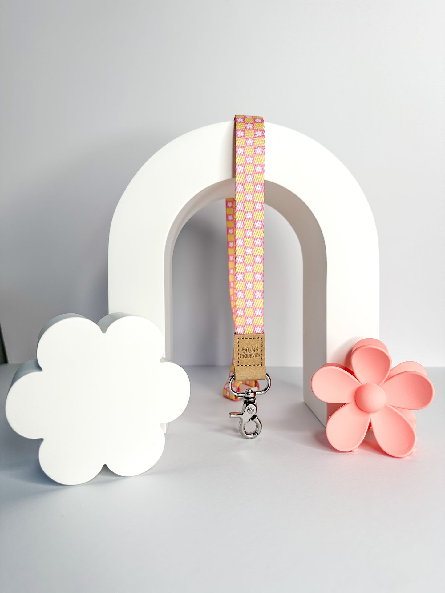 Pink Lemonade Flower Power Lanyard