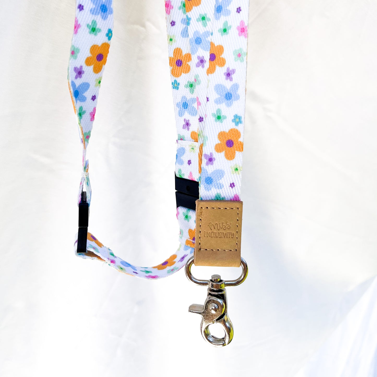 Retro Floral Lanyard