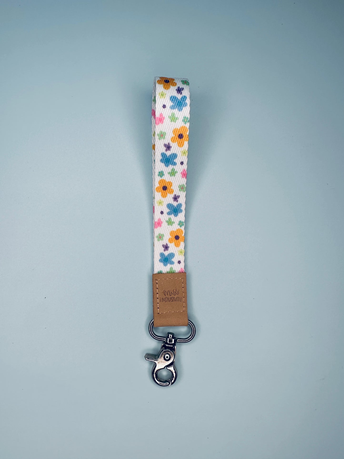 Retro Floral Mini Lanyard