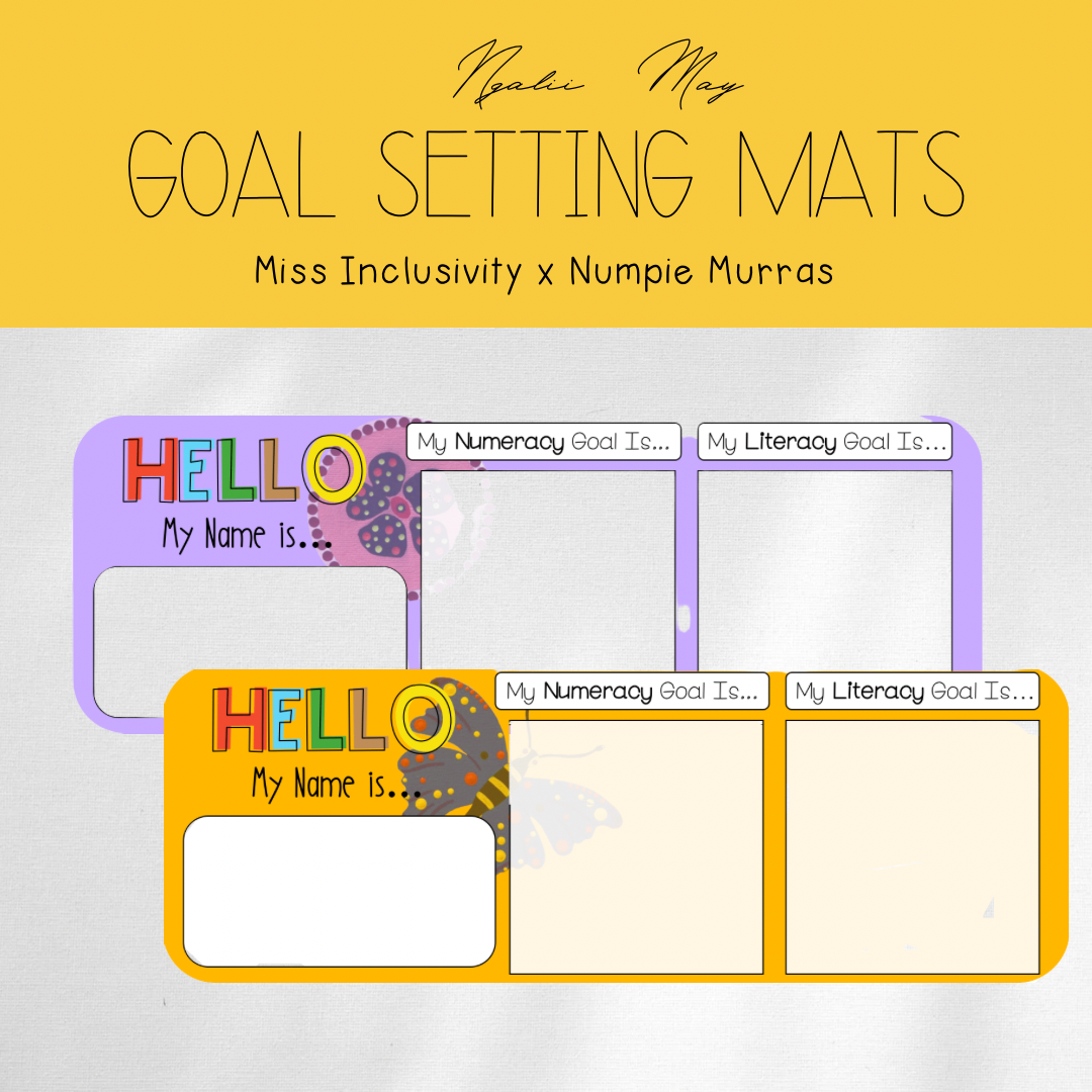 Ngalii May Goal Setting Name Mats