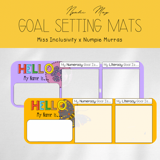 Ngalii May Goal Setting Name Mats