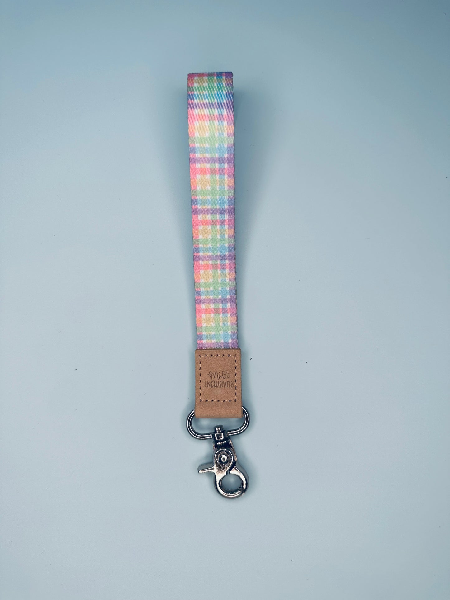 Gingham Mini Lanyard