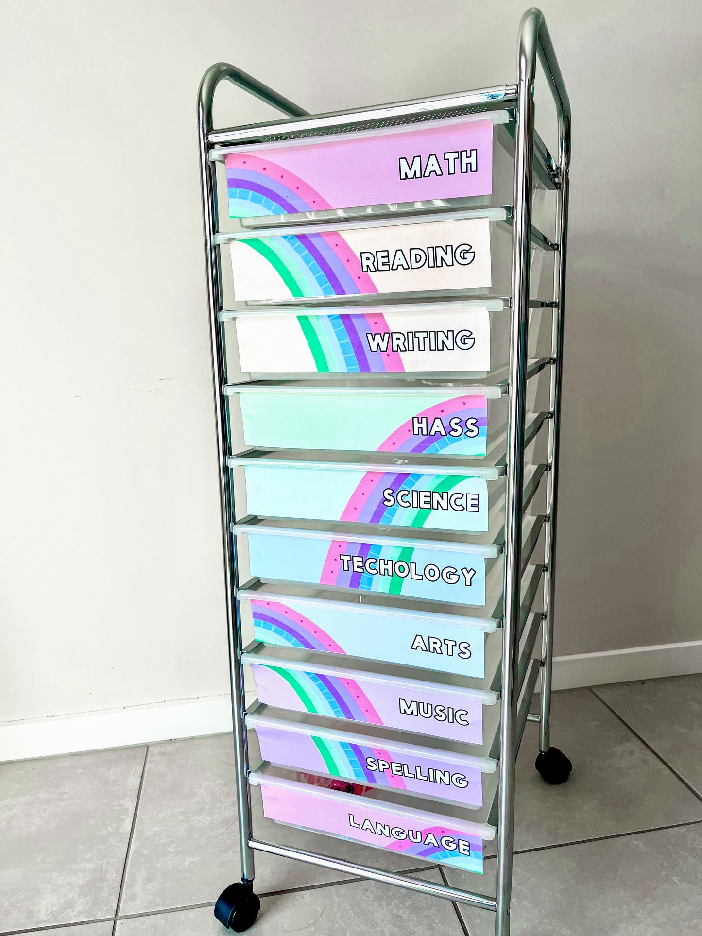 Miss Inclusivity Rainbow Trolley Labels