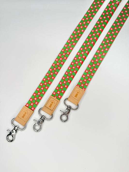 Christmas Flower Power Lanyard