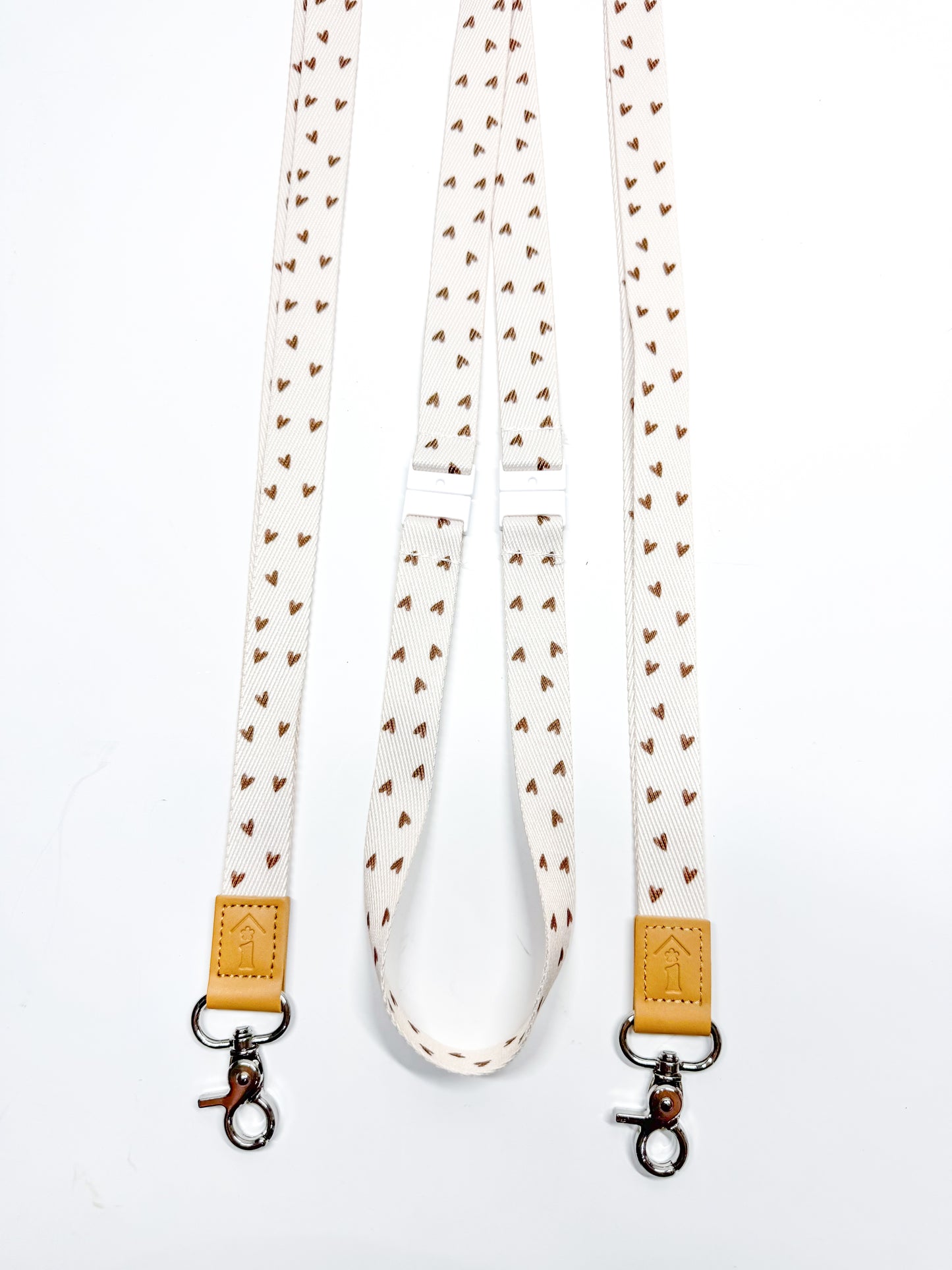 Neutral Hearts Lanyard