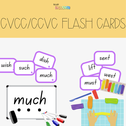 Miss Inclusivity CVCC/CCVC Flashcards