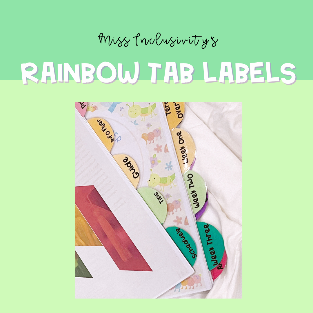 Rainbow Tab Labels – The Inclusivity Hub